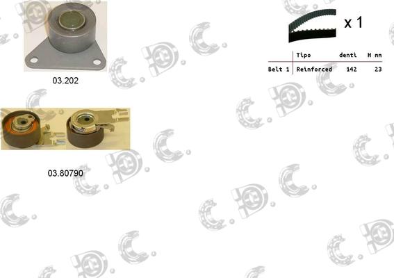 Autokit 04.5343 - Timing Belt Set autospares.lv