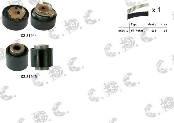 Autokit 04.5356 - Timing Belt Set autospares.lv