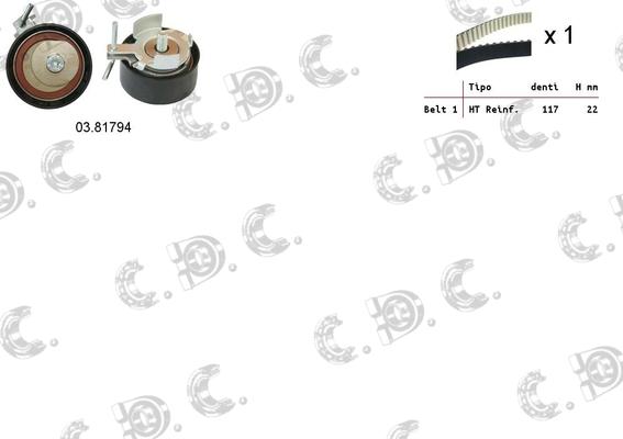 Autokit 04.5353 - Timing Belt Set autospares.lv