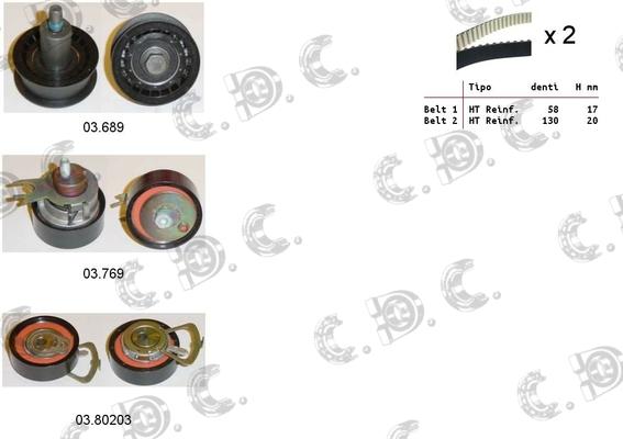 Autokit 04.5360 - Timing Belt Set autospares.lv