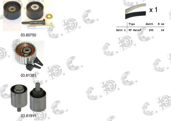 Autokit 04.5368 - Timing Belt Set autospares.lv