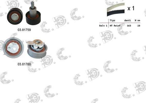 Autokit 04.5363 - Timing Belt Set autospares.lv