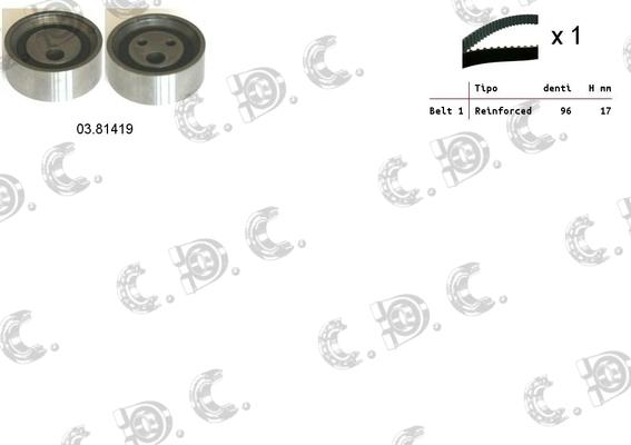 Autokit 04.5304 - Timing Belt Set autospares.lv