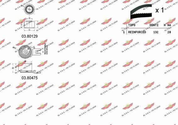 Autokit 04.5305 - Timing Belt Set autospares.lv