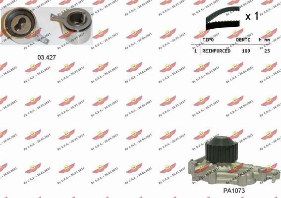 Autokit 04.5310PA - Water Pump & Timing Belt Set autospares.lv