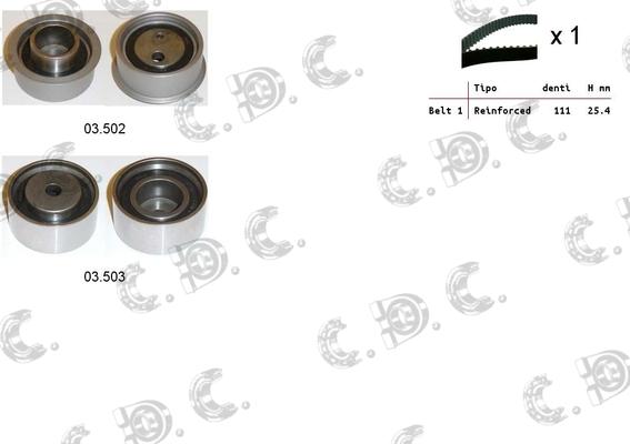 Autokit 04.5339 - Timing Belt Set autospares.lv