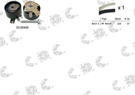 Autokit 04.5334 - Timing Belt Set autospares.lv