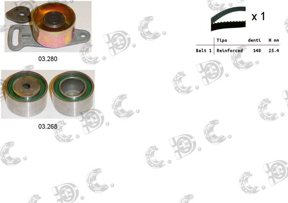 Autokit 04.5330 - Timing Belt Set autospares.lv