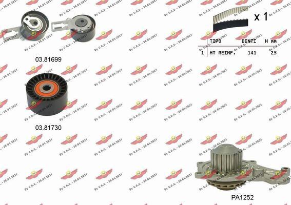 Autokit 045337PA - Water Pump & Timing Belt Set autospares.lv