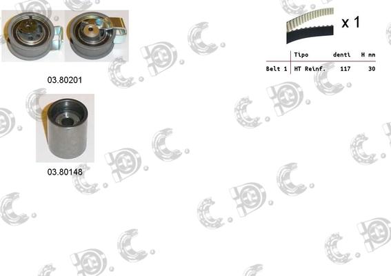 Autokit 04.5321 - Timing Belt Set autospares.lv