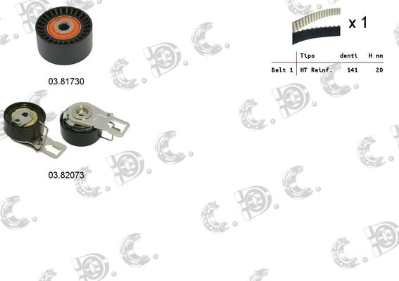 Autokit 04.5374 - Timing Belt Set autospares.lv