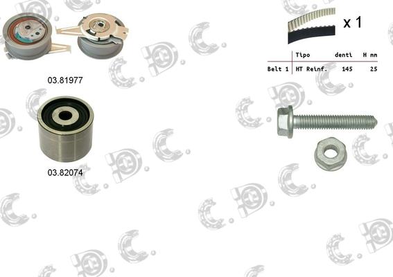 Autokit 04.5370 - Timing Belt Set autospares.lv