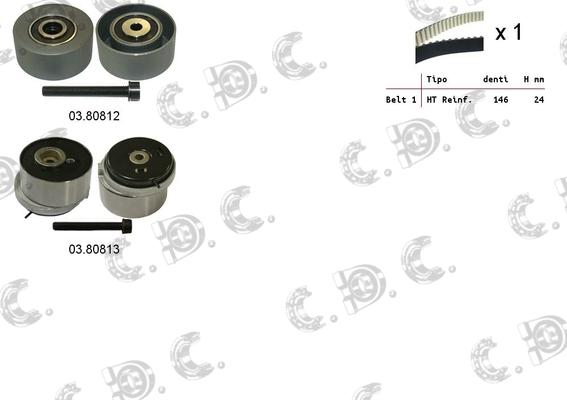 Autokit 04.5299 - Timing Belt Set autospares.lv