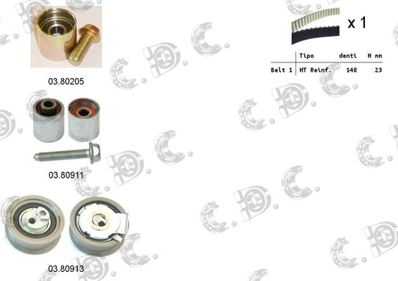 Autokit 04.5298 - Timing Belt Set autospares.lv