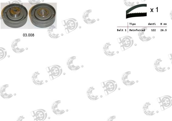 Autokit 04.5245 - Timing Belt Set autospares.lv