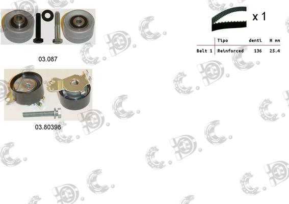 Autokit 04.5243 - Timing Belt Set autospares.lv