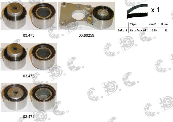 Autokit 04.5209 - Timing Belt Set autospares.lv