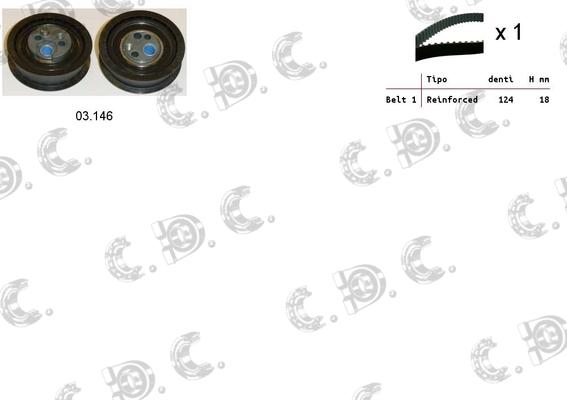 Autokit 04.5214 - Timing Belt Set autospares.lv