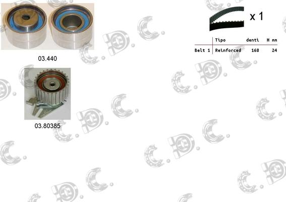 Autokit 04.5216 - Timing Belt Set autospares.lv