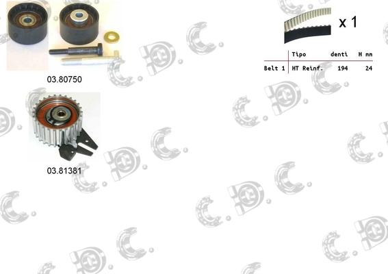 Autokit 04.5283 - Timing Belt Set autospares.lv