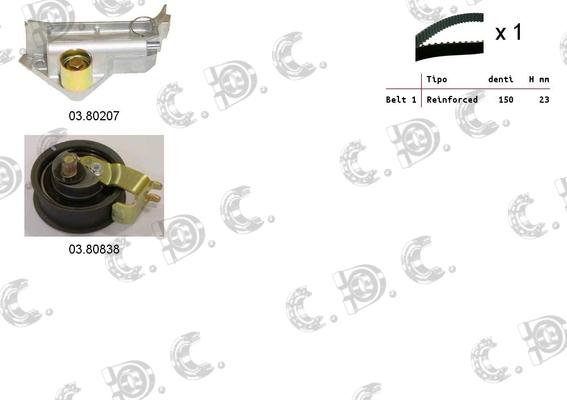 Autokit 04.5238 - Timing Belt Set autospares.lv