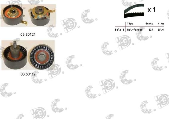 Autokit 04.5220 - Timing Belt Set autospares.lv