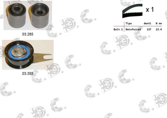 Autokit 04.5221 - Timing Belt Set autospares.lv