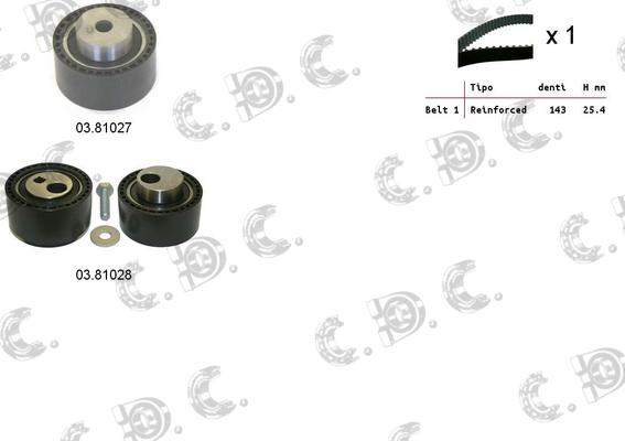 Autokit 04.5275 - Timing Belt Set autospares.lv