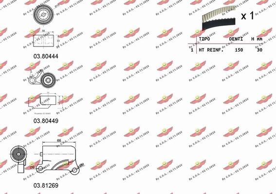 Autokit 04.5271C - Timing Belt Set autospares.lv