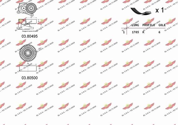 Autokit 06.0048 - V-Ribbed Belt Set autospares.lv