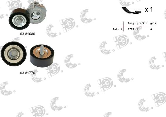 Autokit 06.0063 - V-Ribbed Belt Set autospares.lv