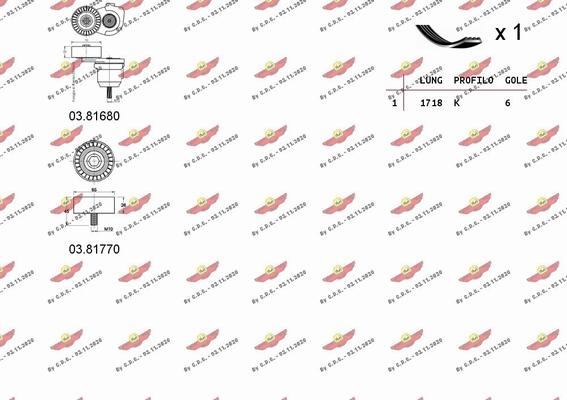 Autokit 06.0063 - V-Ribbed Belt Set autospares.lv