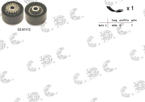 Autokit 06.0009 - V-Ribbed Belt Set autospares.lv