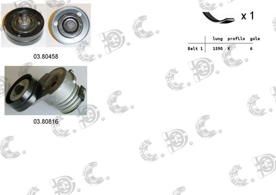 Autokit 06.0114 - V-Ribbed Belt Set autospares.lv