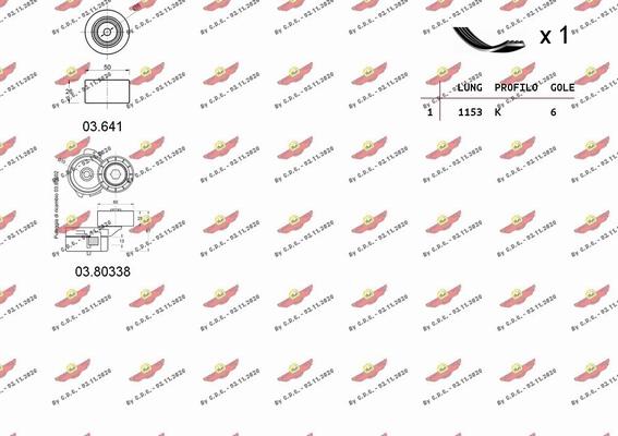 Autokit 06.0132 - V-Ribbed Belt Set autospares.lv