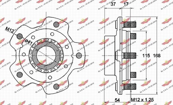 Autokit 01.98173 - Wheel hub, bearing Kit autospares.lv