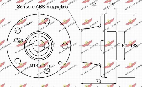 Autokit 01.97431 - Wheel hub, bearing Kit autospares.lv