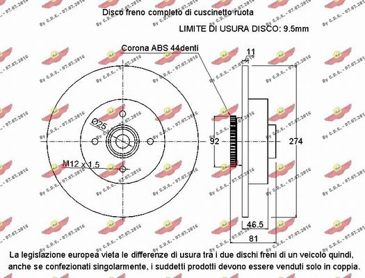 Autokit 01.97437 - Brake Disc autospares.lv