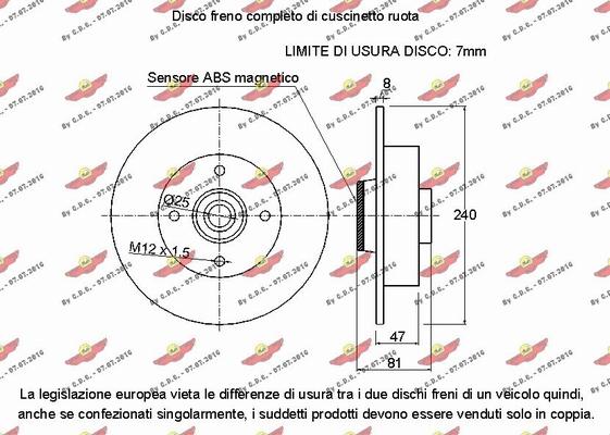 Autokit 01.97504D - Brake Disc autospares.lv