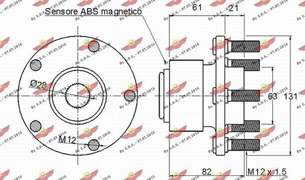 Autokit 01.97535 - Wheel hub, bearing Kit autospares.lv