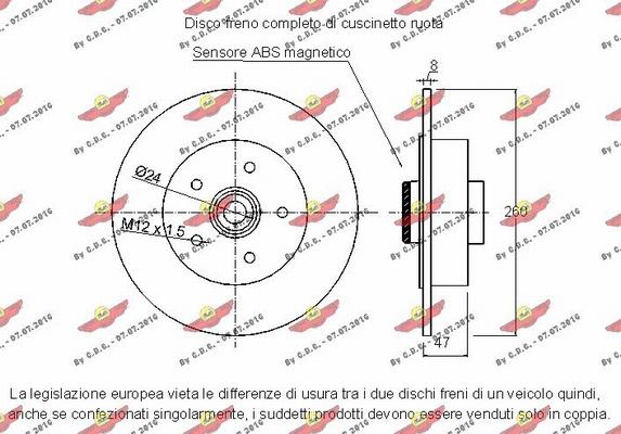 Autokit 01.97852 - Brake Disc autospares.lv