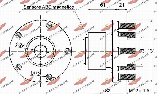 Autokit 01.97881 - Wheel hub, bearing Kit autospares.lv