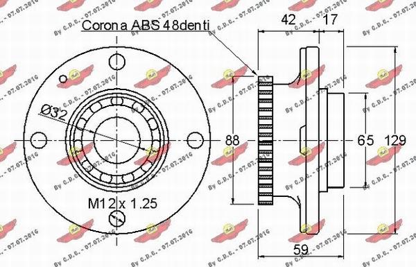 Autokit 01.97339 - Wheel hub, bearing Kit autospares.lv