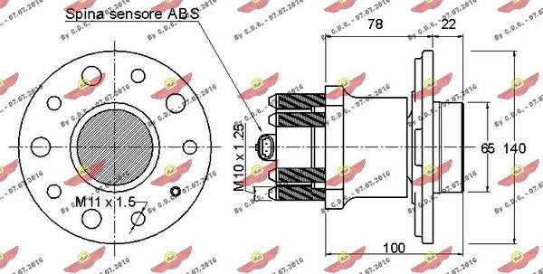 Autokit 01.97331 - Wheel hub, bearing Kit autospares.lv