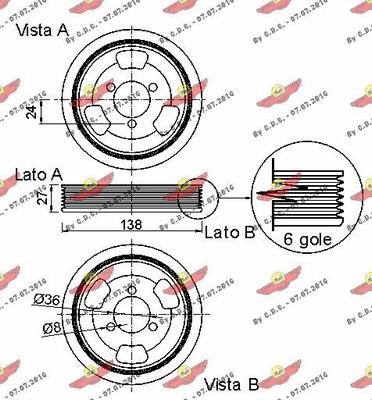 Autokit 03.90187 - Belt Pulley, crankshaft autospares.lv