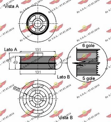 Autokit 03.90248 - Belt Pulley, crankshaft autospares.lv