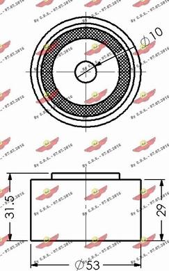 Autokit 03.440 - Deflection / Guide Pulley, timing belt autospares.lv