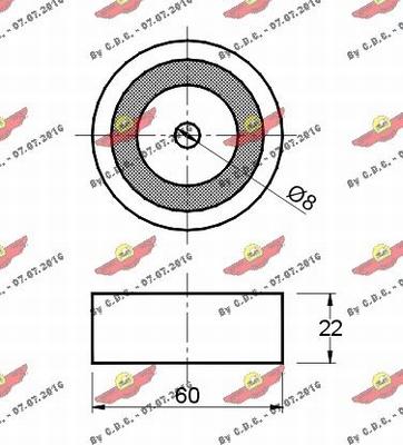 Autokit 03.443 - Pulley, v-ribbed belt autospares.lv