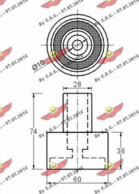 Autokit 03.408 - Deflection / Guide Pulley, timing belt autospares.lv