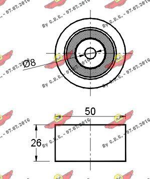 Autokit 03.524 - Pulley, v-ribbed belt autospares.lv